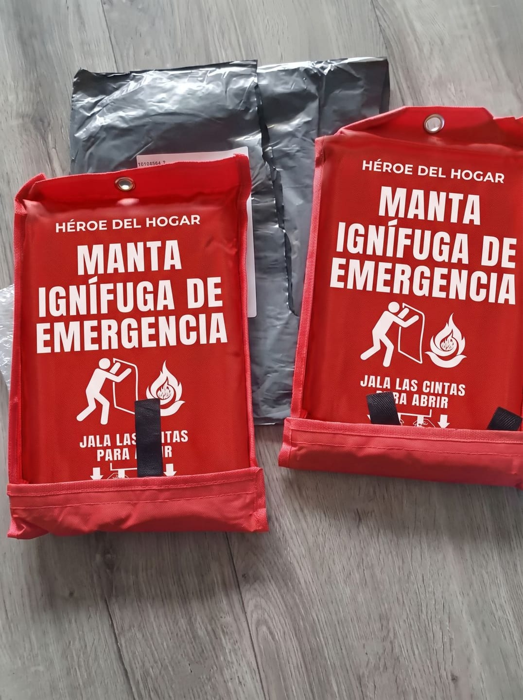 Customer photo review of Manta Ignífuga de Emergencia