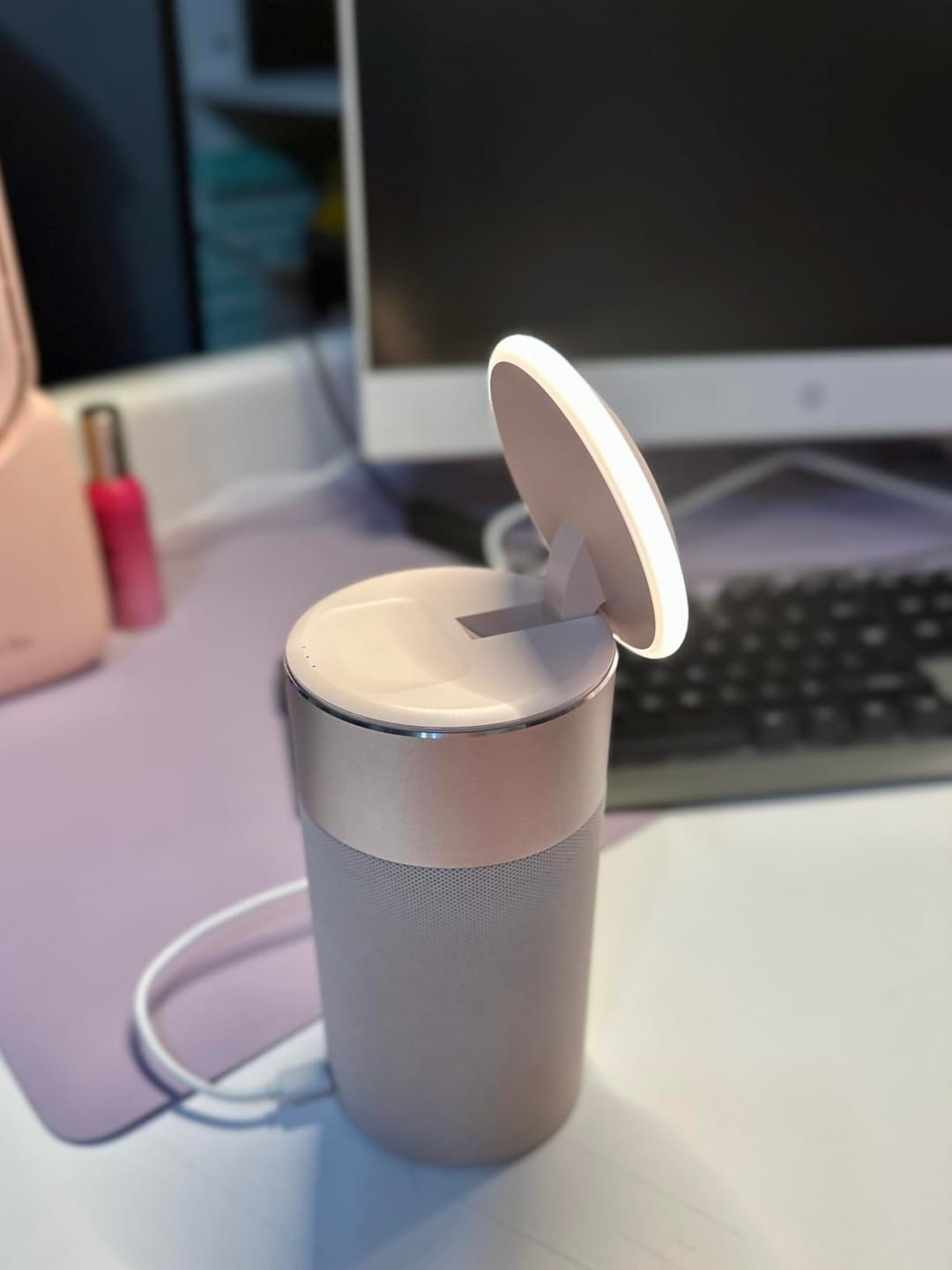 Customer photo review of GlowCharge 3-in-1 Charging Speaker