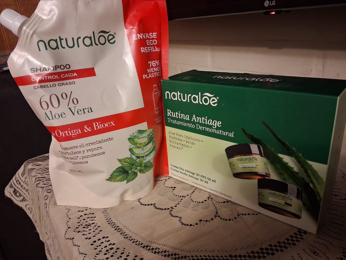 Customer photo review of Set Antiage Crema de Día y Crema de Noche