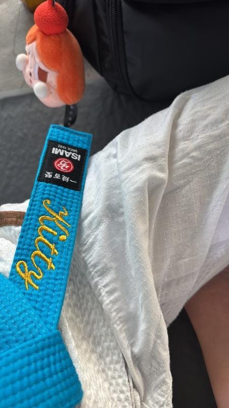 Customer photo review of Isami Light Blue Belt
