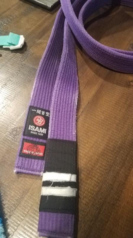 Customer photo review of Isami Purple Belt