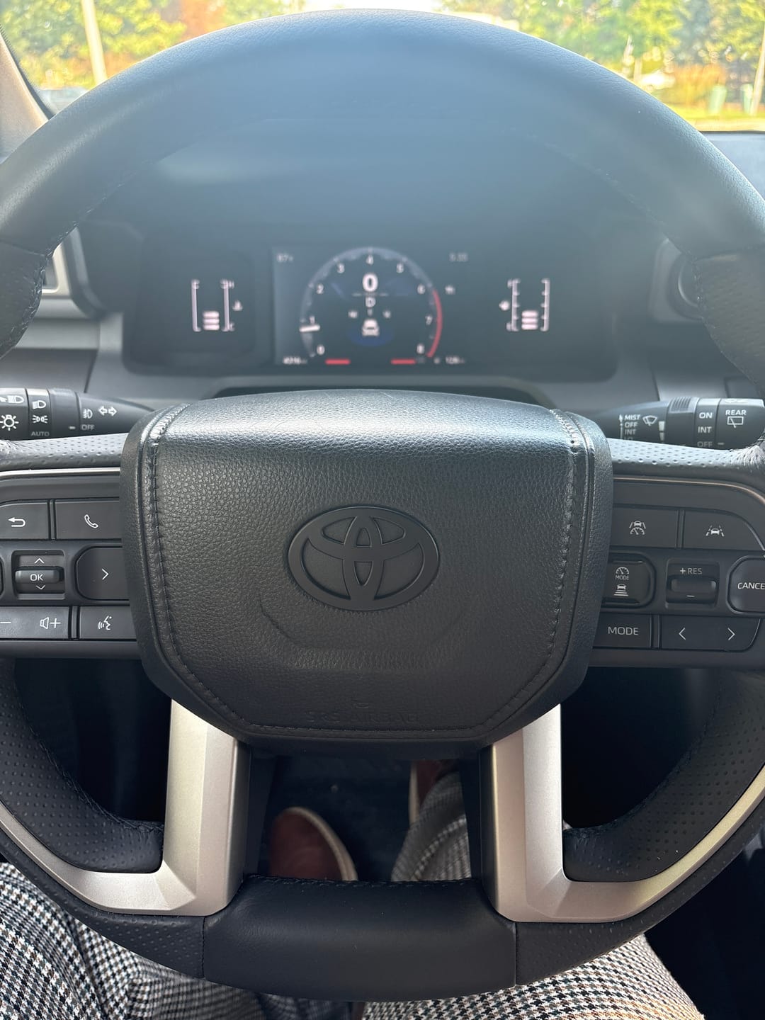 Customer photo review of NEW Black Matte Steering Wheel Emblem Fits NEW Models 2024-2026 Tacoma, 4Runner & Camry