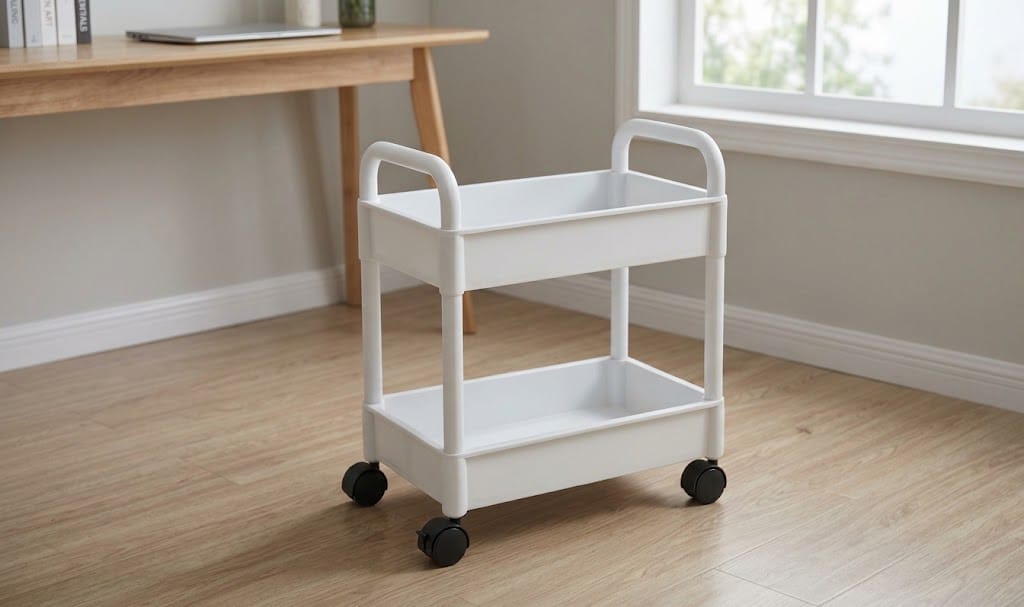 Customer photo review of Mobiele Boekenplank Trolley met Wielen - Rollit