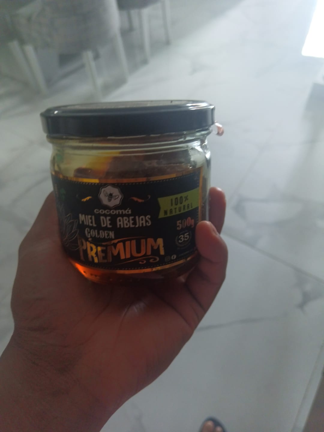 Customer photo review of Miel Con Panal Origen Tierra Alta Córdoba