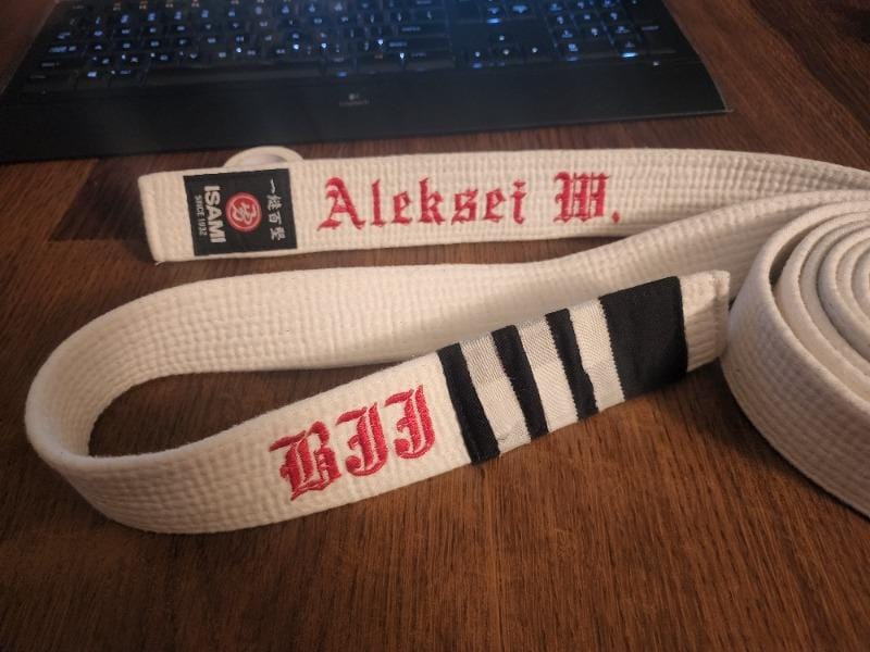 Customer photo review of Isami White Belt
