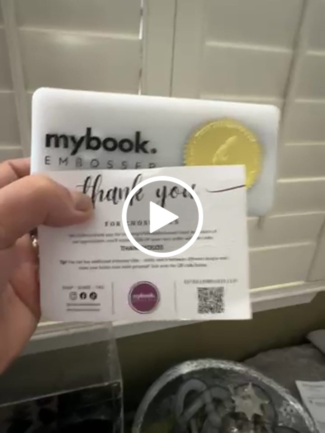 Customer video review of My Book Embosser – Custom Book Embosser