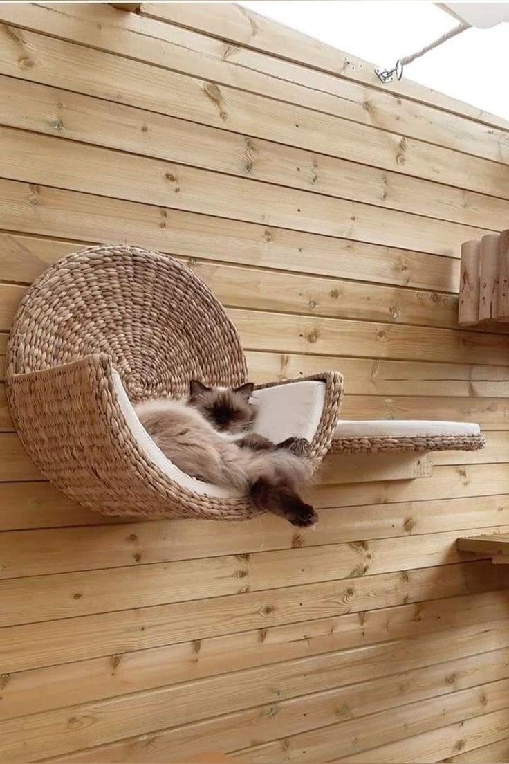 Customer photo review of CozyWhisker™ - Handwoven Cat Bed