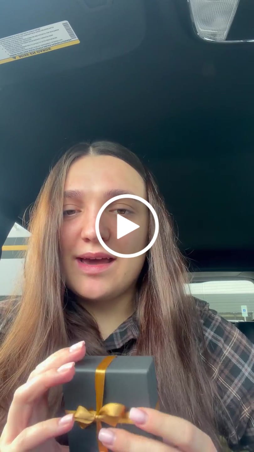 Customer video review of Custom Photo Engraved Keychain
