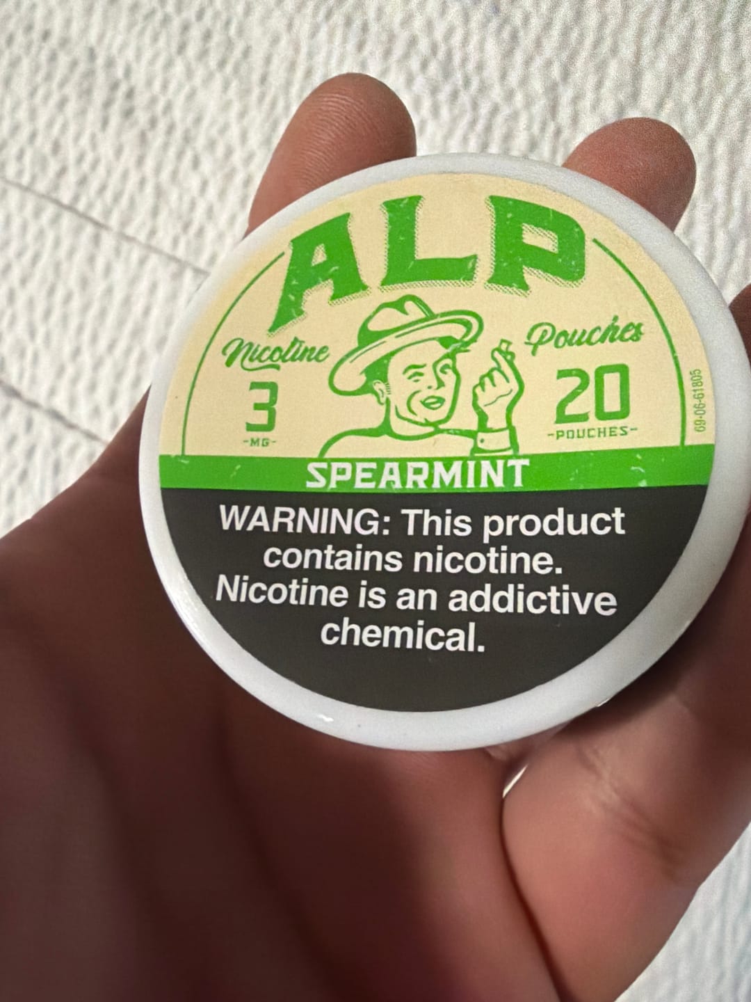 Customer photo review of 30 Pack Nicotine Pouches Combo