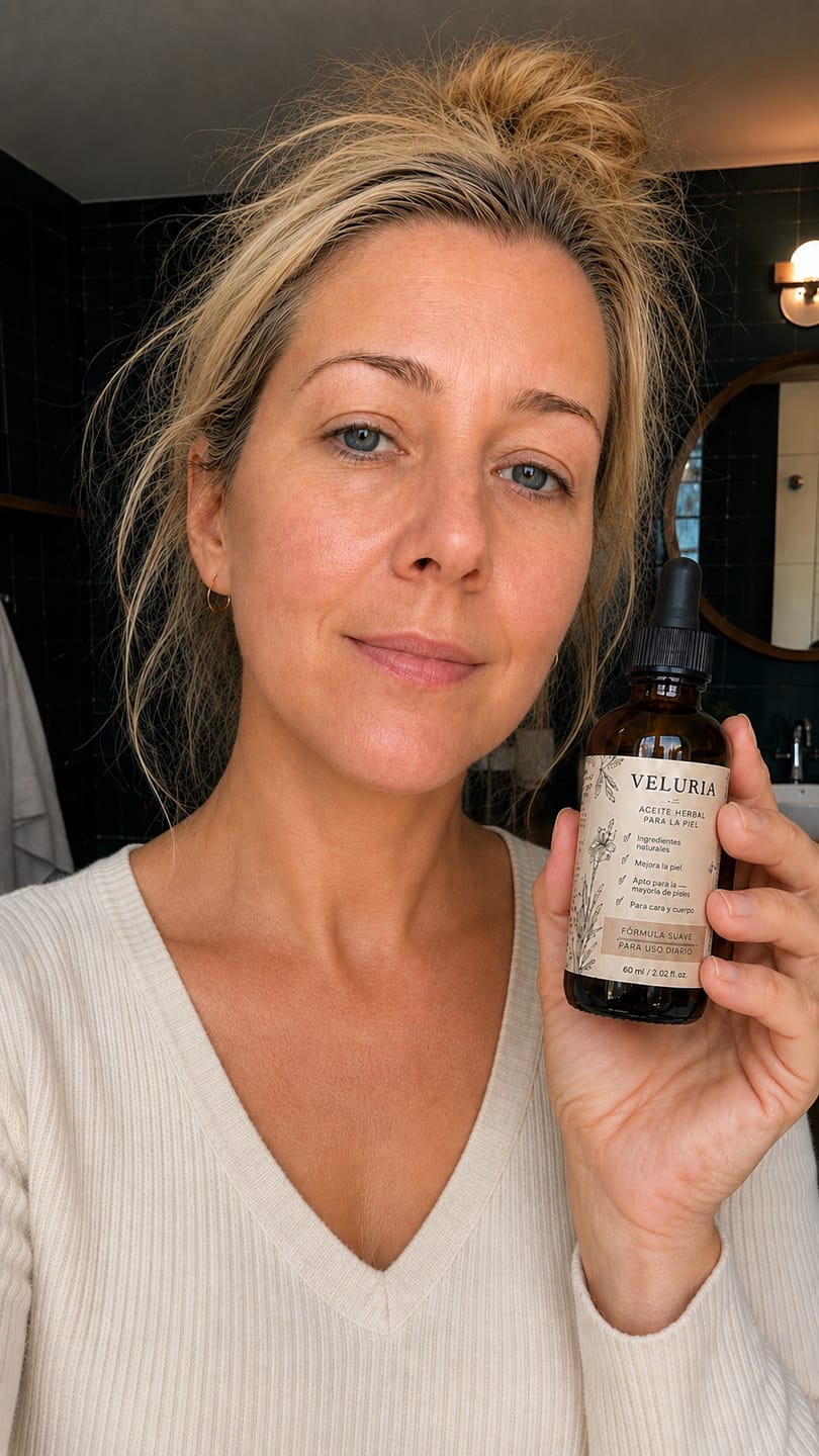 Customer photo review of Olio naturale contro i peli indesiderati del viso