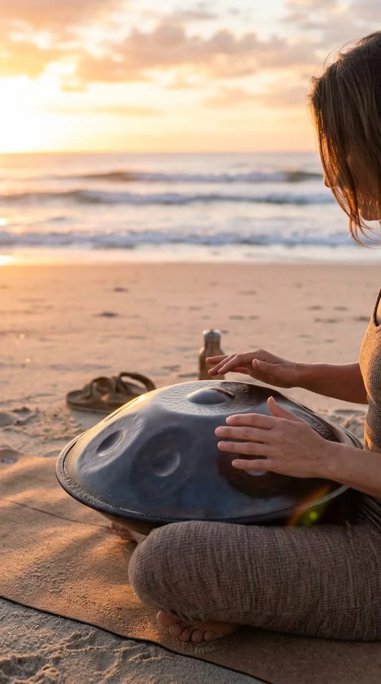 Customer photo review of Cosmos Hand-Pounded Handpan - 9/10/12 Notes D Minor Gift Set