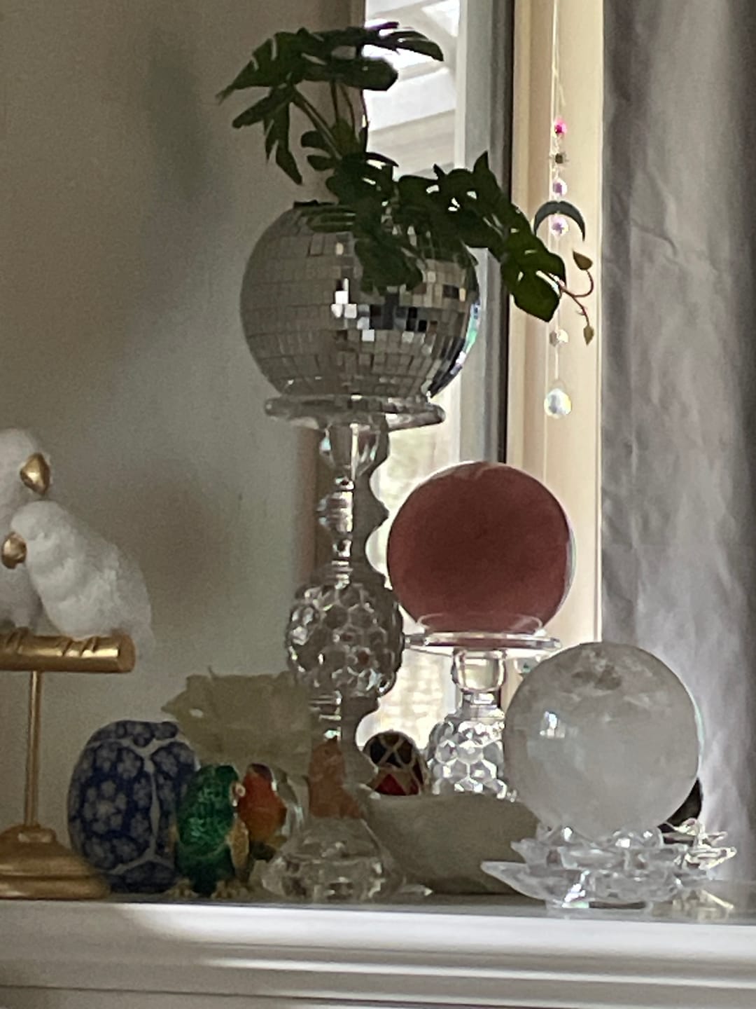 Customer photo review of Large Rose Quartz Sphere
