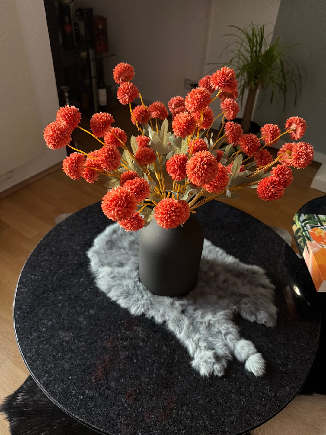 Customer photo review of Zijden Kiku Bloemen - Omber