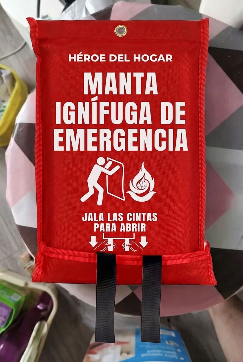 Customer photo review of Manta Ignífuga de Emergencia