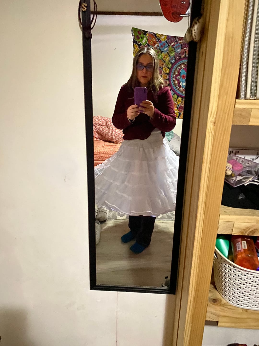 Customer photo review of Falso folklorico BLANCO, 4 capas