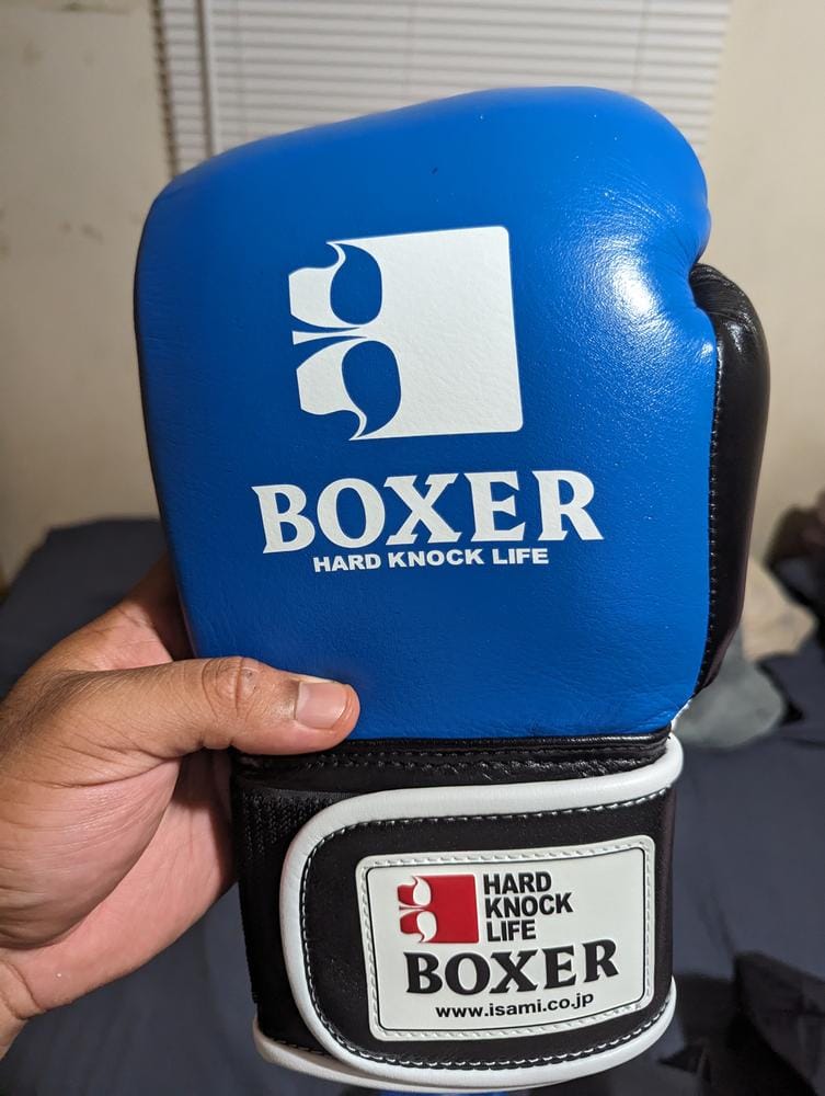 Customer photo review of Isami Boxing Sparring Gloves