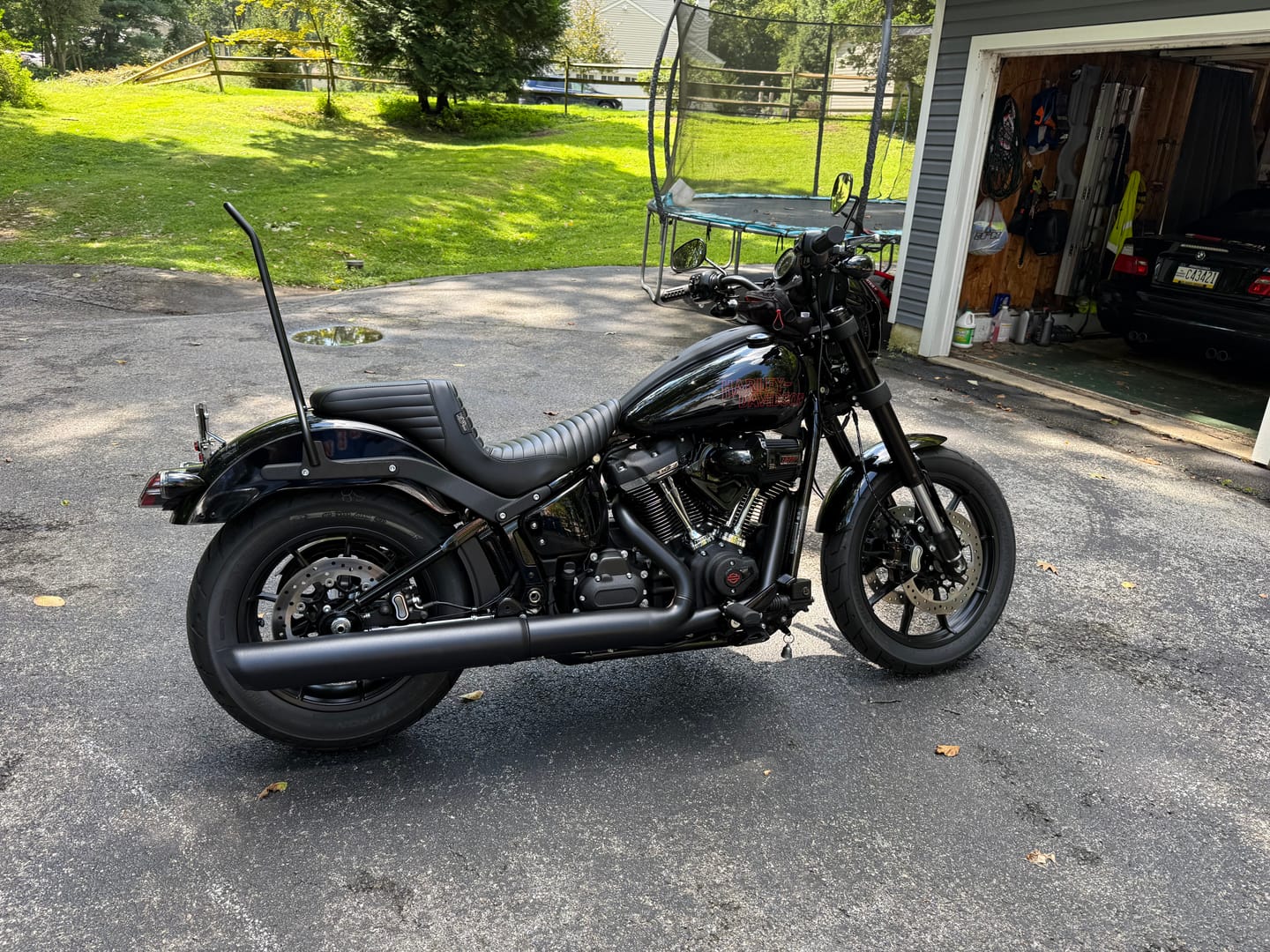 Customer photo review of Iron Born Blade 25" Sissy Bar for Harley Softail Low Rider S FXLRS Matte Black