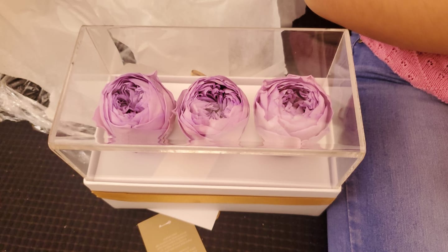 Customer photo review of Harmonia White | 3 Peonias