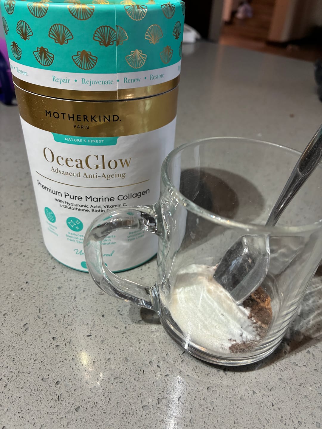 Customer photo review of OceaGlow Marine Collagen - Starter kit