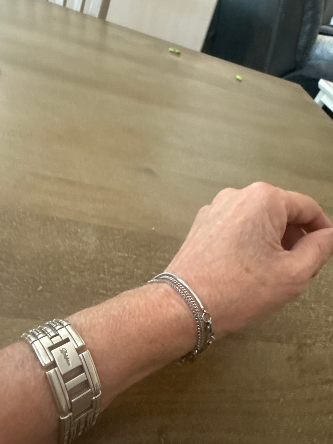 Customer photo review of Minimal Bracelet Stack