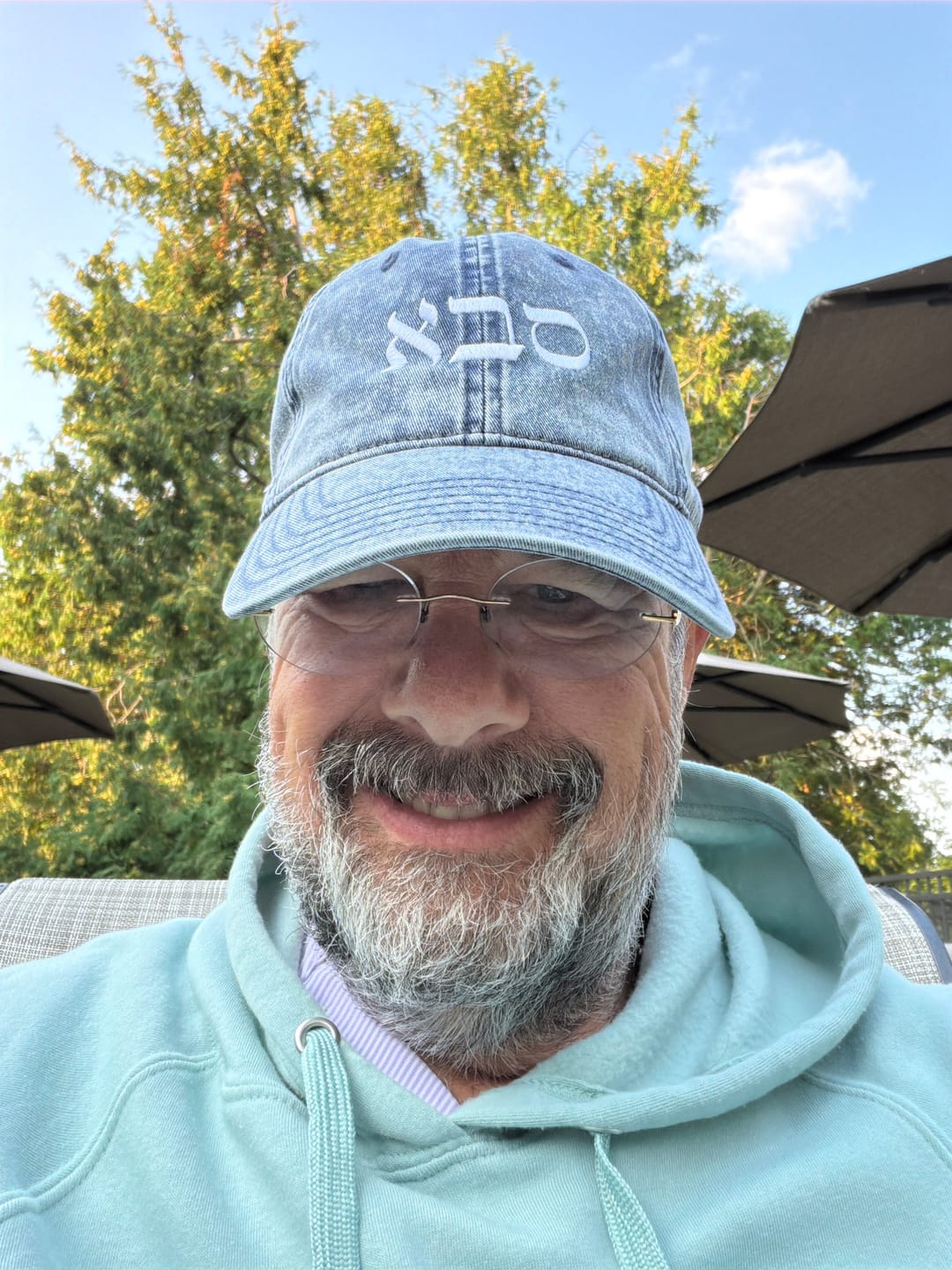 Customer photo review of סבא | Grandpa In Hebrew Embroidered Cap