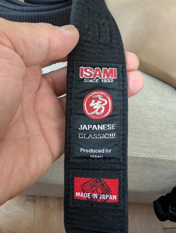 Customer photo review of Isami BJJ Black Belt Premium