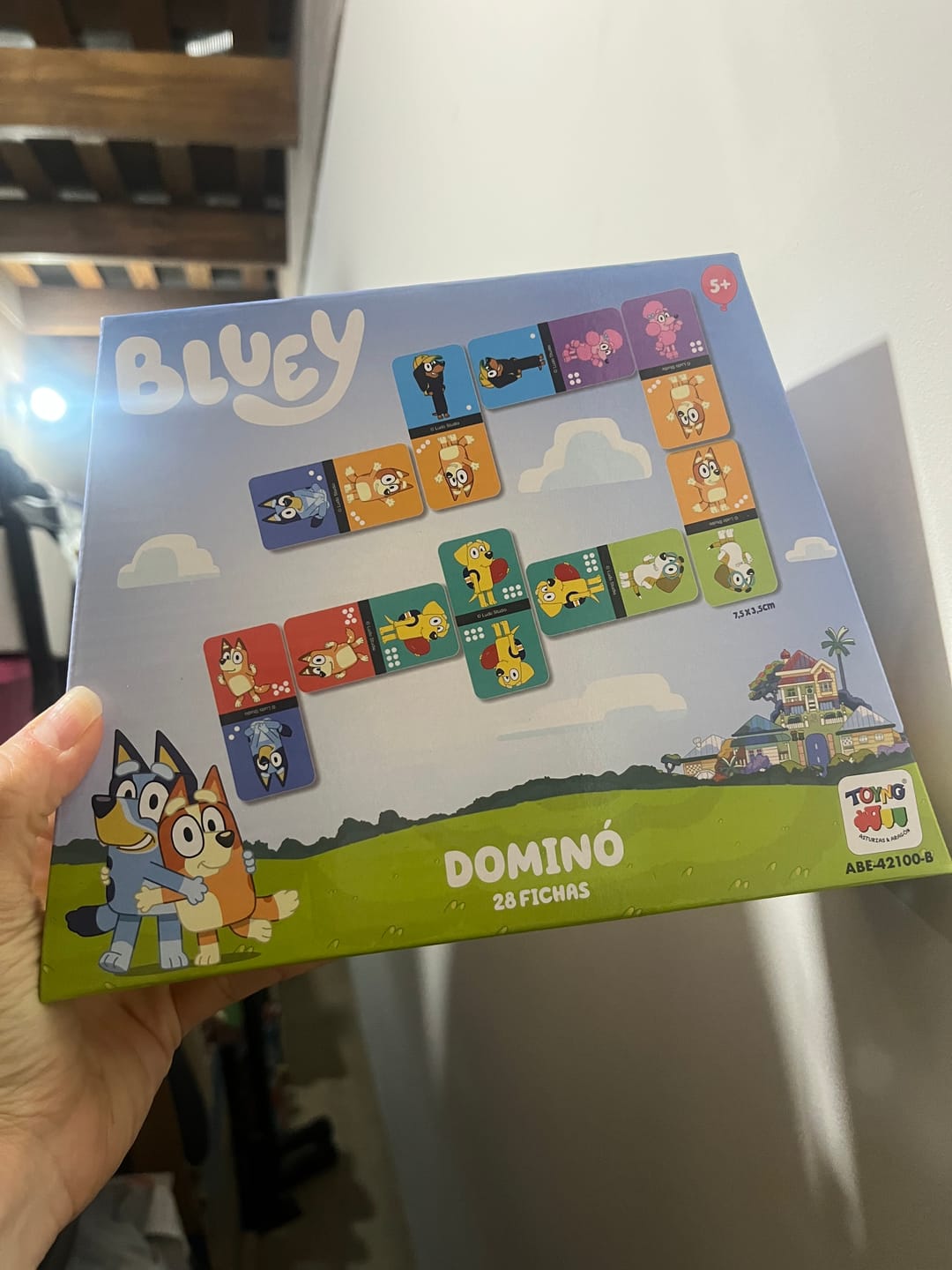 Customer photo review of Juego Domino - Bluey