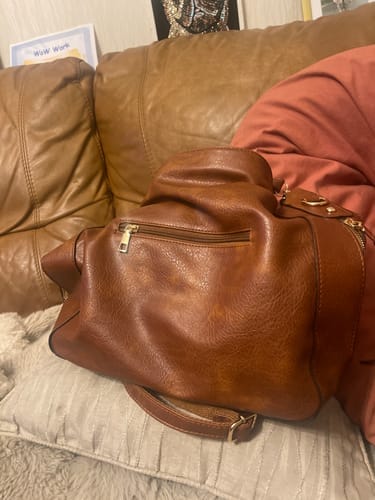 Customer photo review of Luxury Leather Hobo Anti-Theft Handbag + FREE Pouch Wallet
