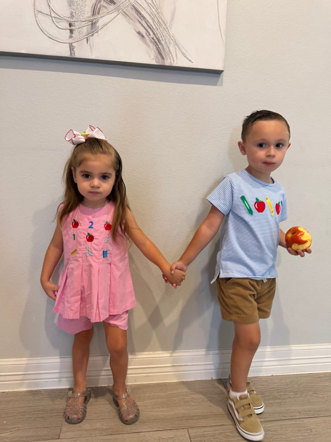 Customer photo review of Ready To Learn Pink Mini Gingham Chloe Short Set