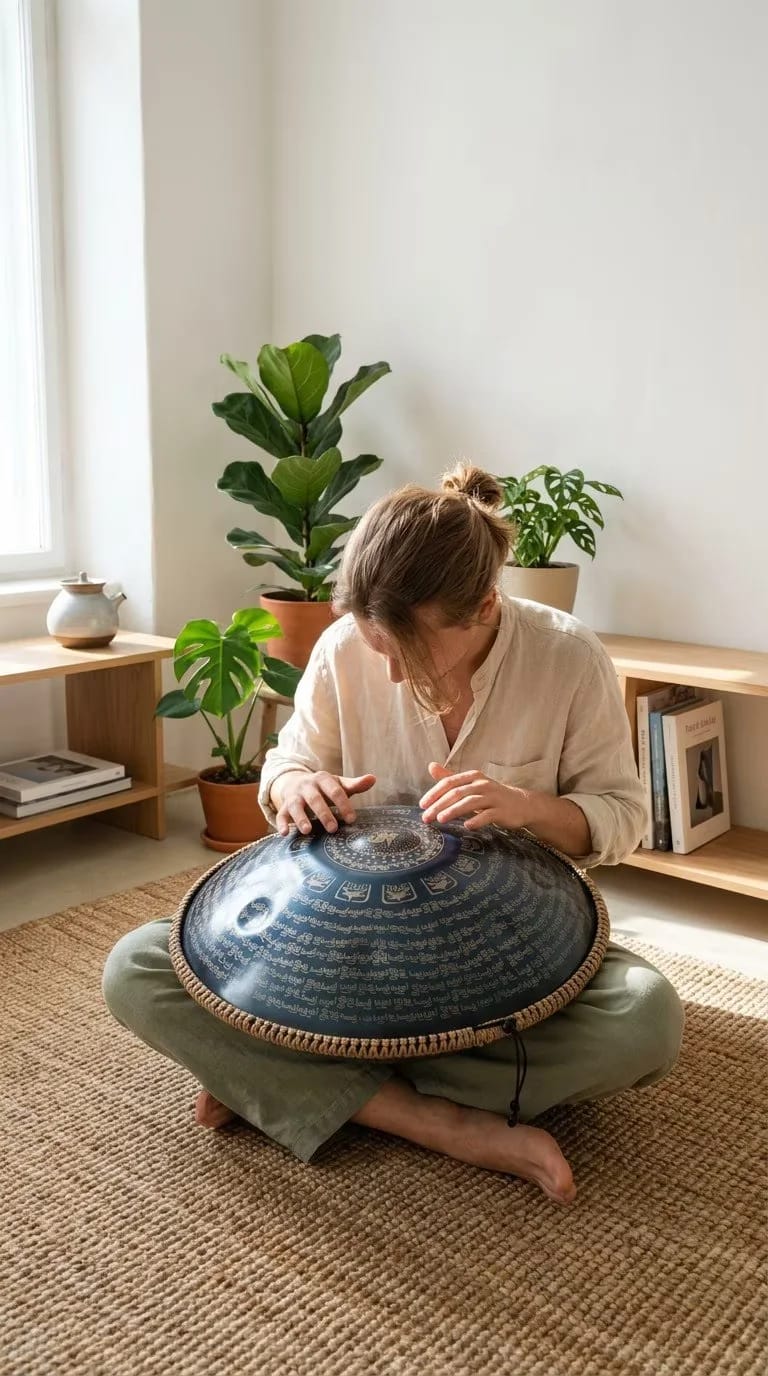 Customer photo review of Cosmos Tantra Tibetan Handpan - 9/10/12 Notes Gift Set