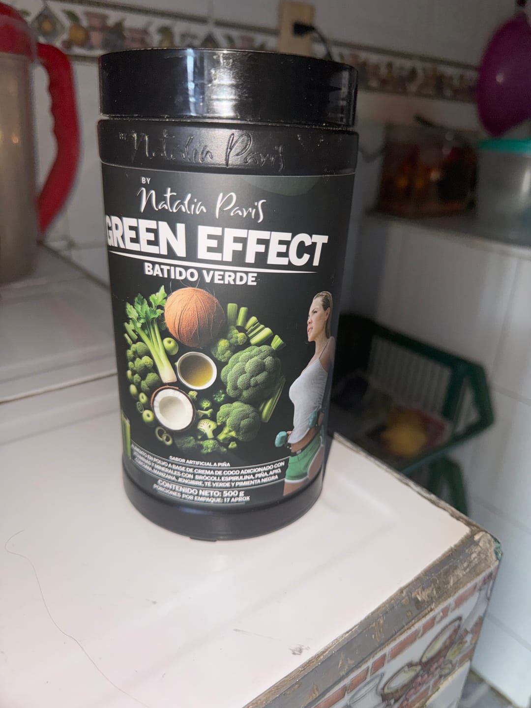 Customer photo review of Batido Verde Quemador Green Effect by Natalia Paris x 500 g