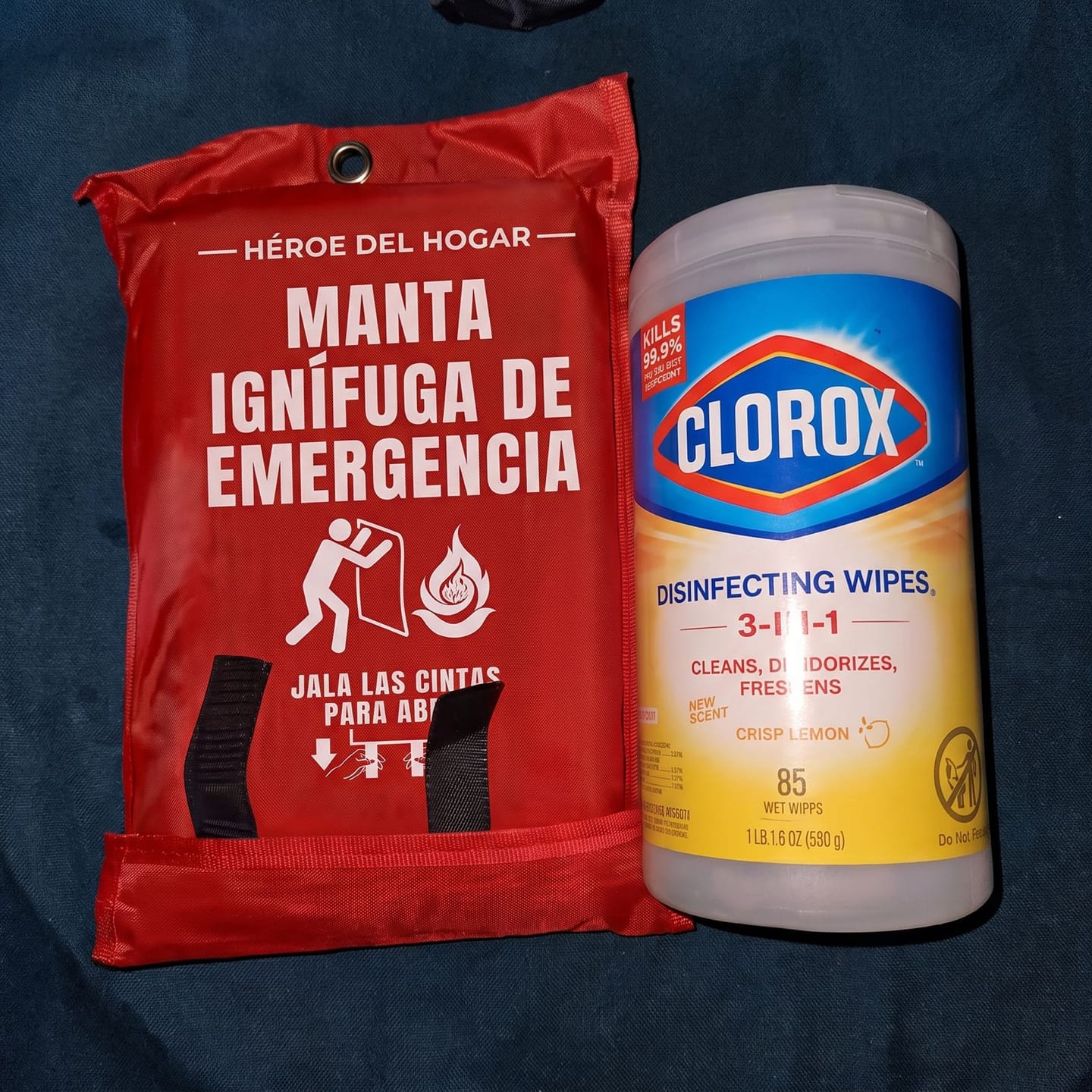 Customer photo review of Manta Ignífuga de Emergencia