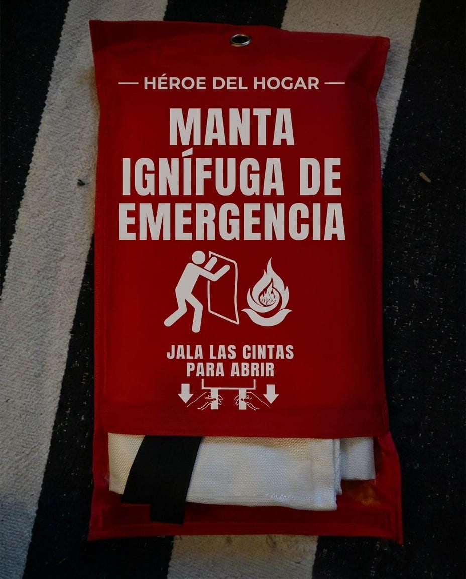 Customer photo review of Manta Ignífuga de Emergencia
