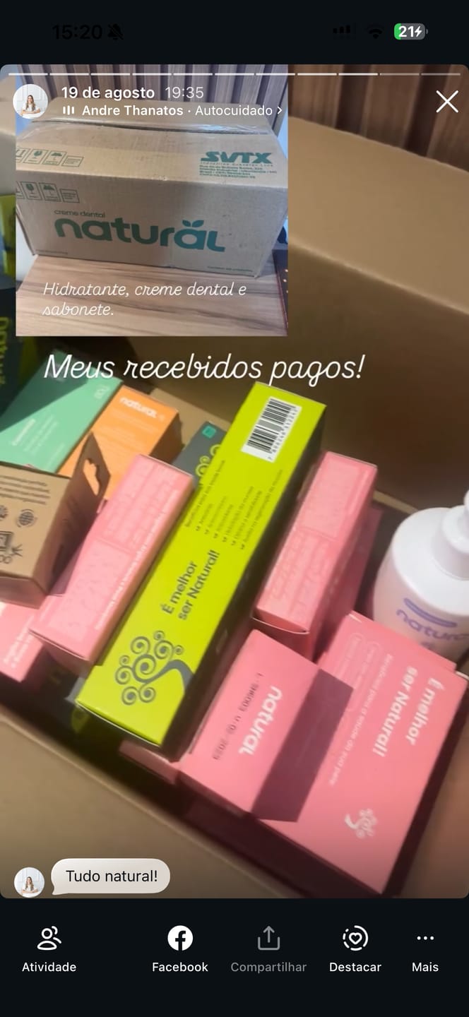 Customer photo review of Sabonete em Barra Natural com Argila Branca e Óleo de Rosa Mosqueta 80 g