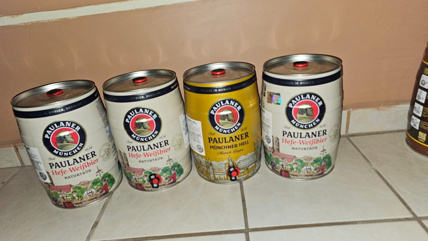 Customer photo review of Cerveza Paulaner Hefe-Weissbier Barril 5000 Ml