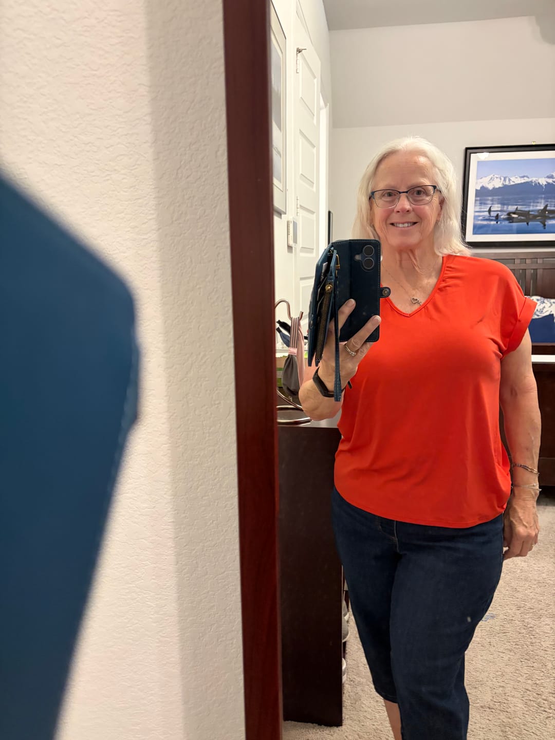 Customer photo review of Brigitte Brianna Blouse Tee