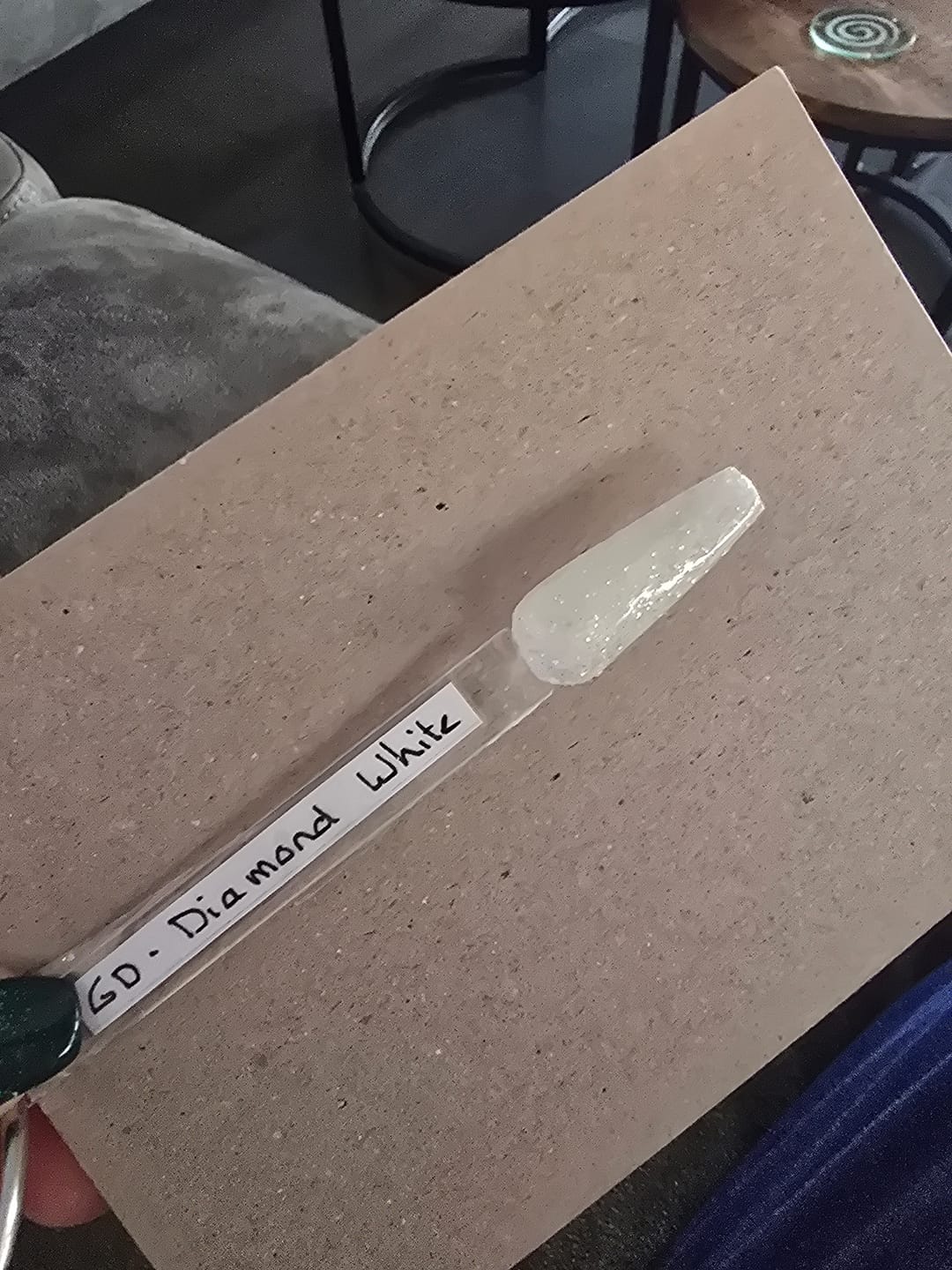 Customer photo review of Diamond White Dipping Powder