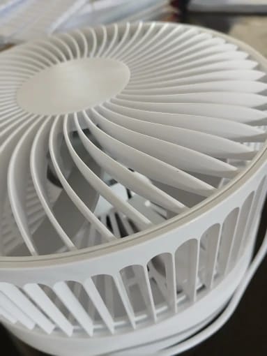 Customer photo review of Foldable USB Rechargeable Fan with Four Speeds and Timer