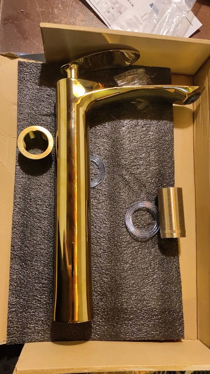 Customer photo review of Torneira Para Banheiro Gourmet Monocomando Aqua Lux