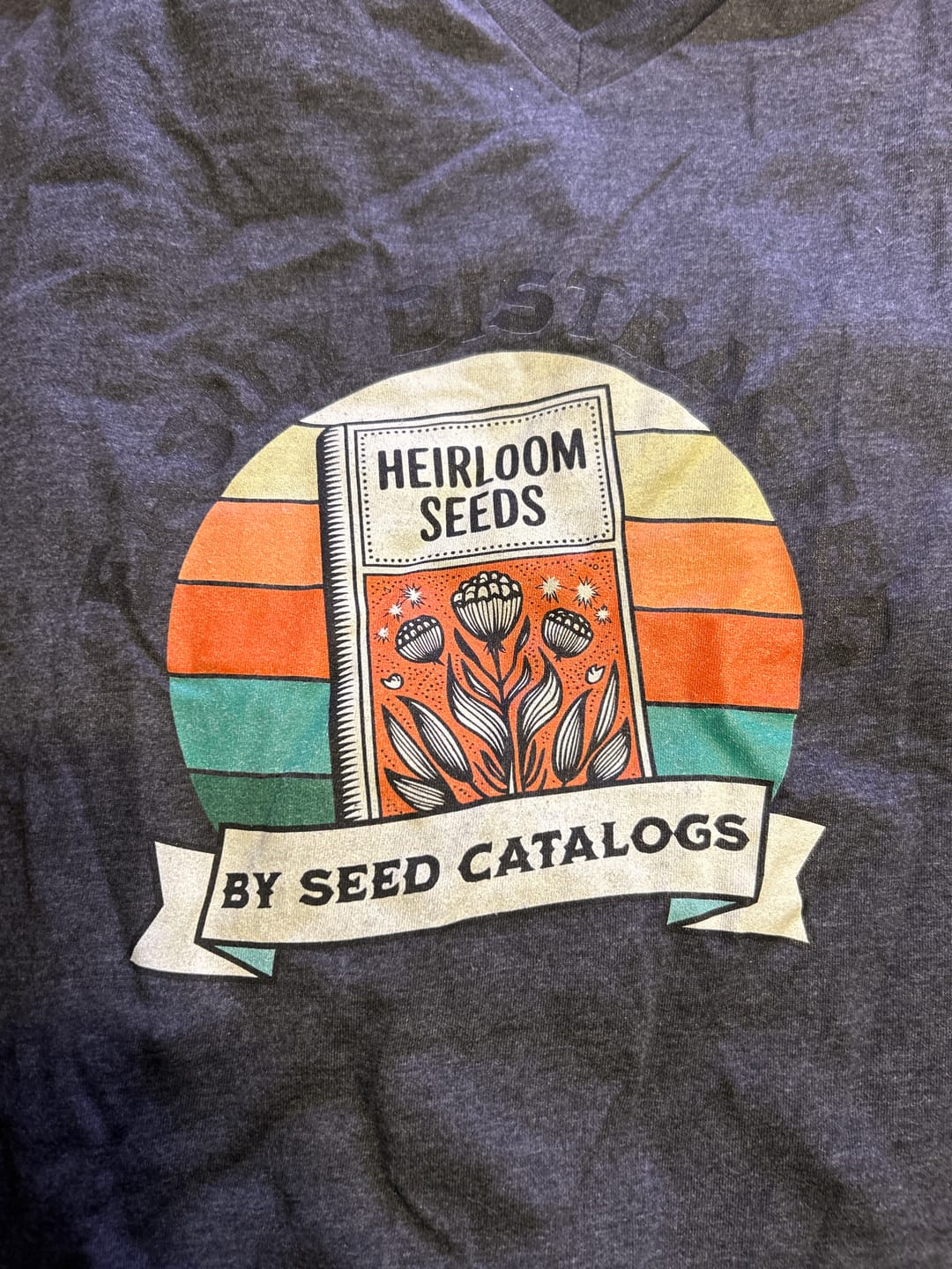 Customer photo review of Easily Distracted By Seed Catalogs V-Neck
