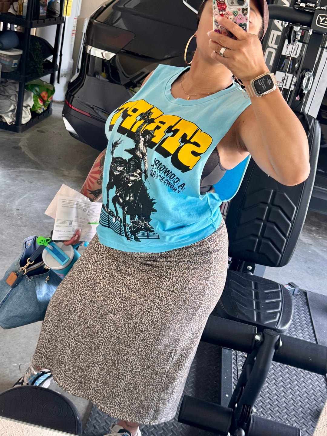 Customer photo review of COWGIRL CUTOFF VINTAGE TEE
