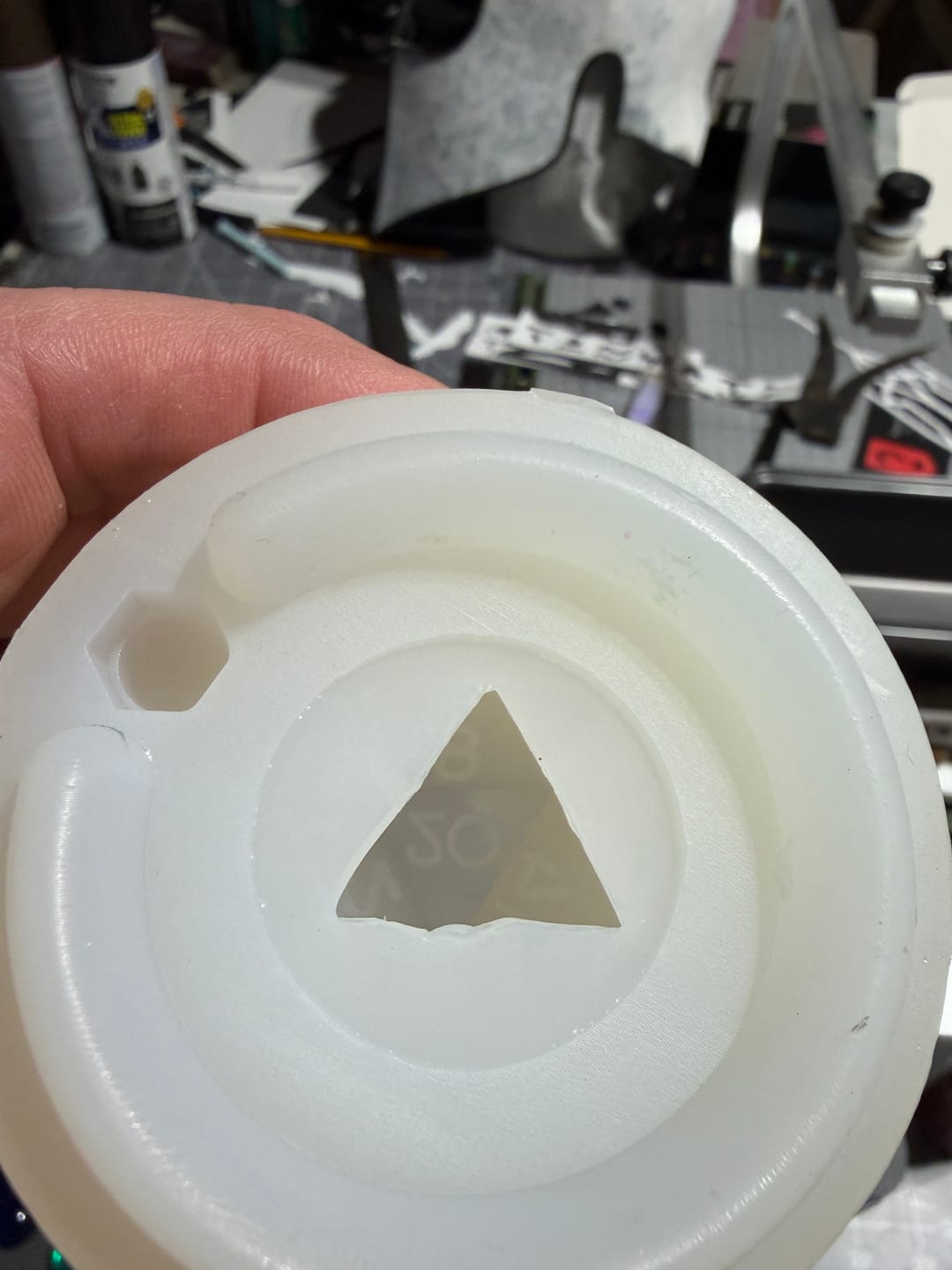 Customer photo review of Silicone Sharp Edge Dice Mold - D20