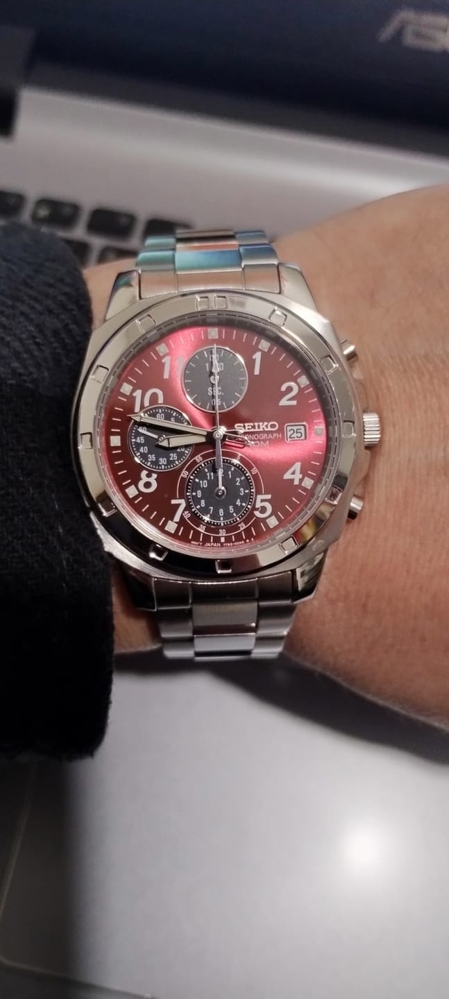 Customer photo review of Reloj Seiko Chronograph SND495PC Quartz Acero JDM 40mm
