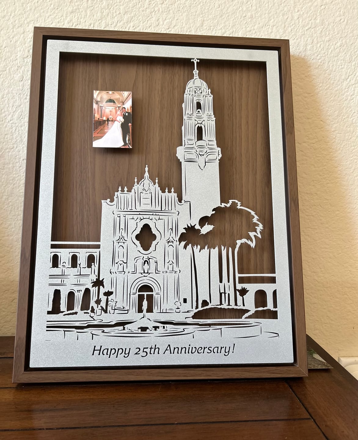 Customer photo review of Custom Metal Portrait
