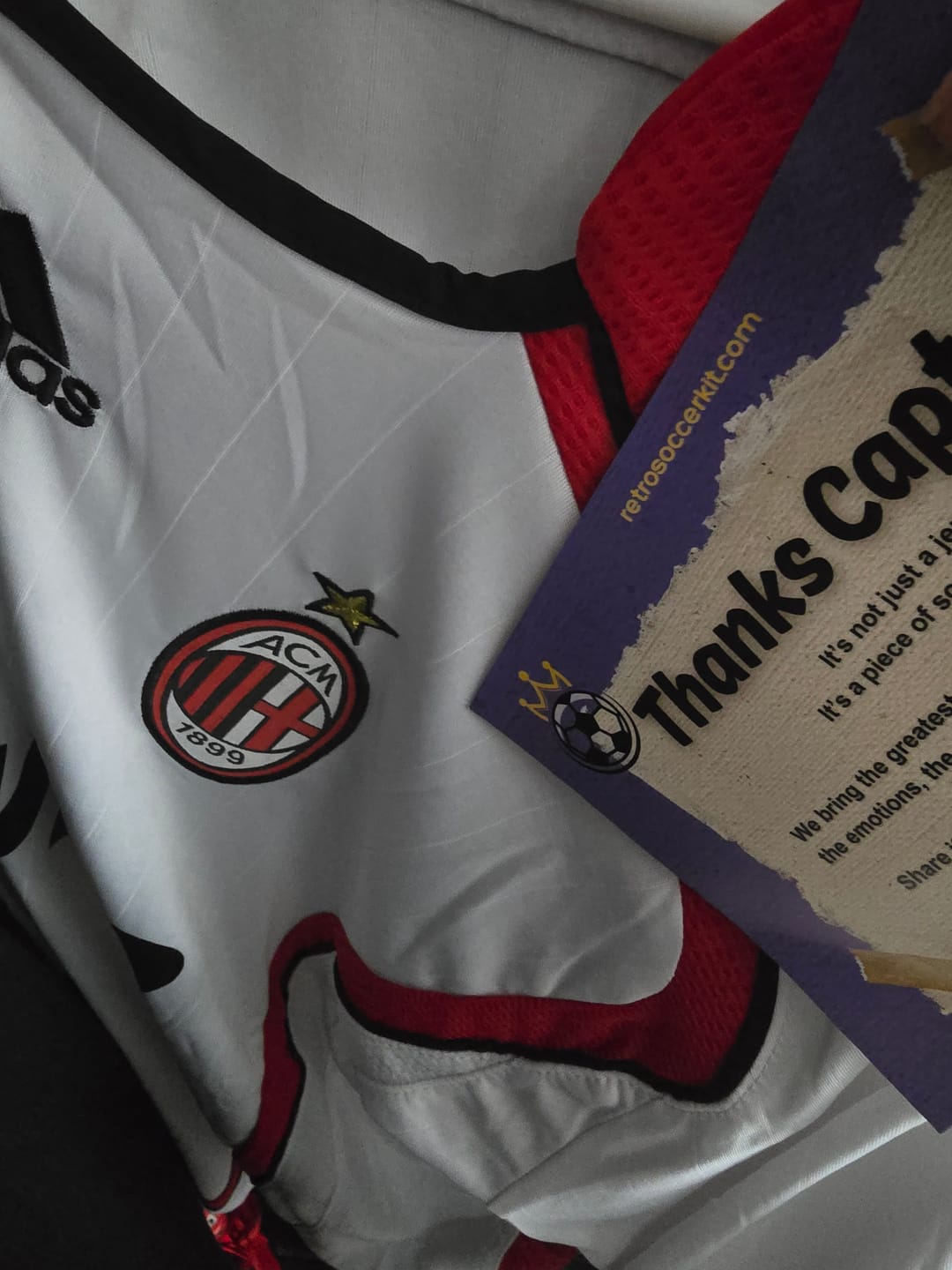 Customer photo review of Milan Maglia Away Finale UCL Long 2006/07