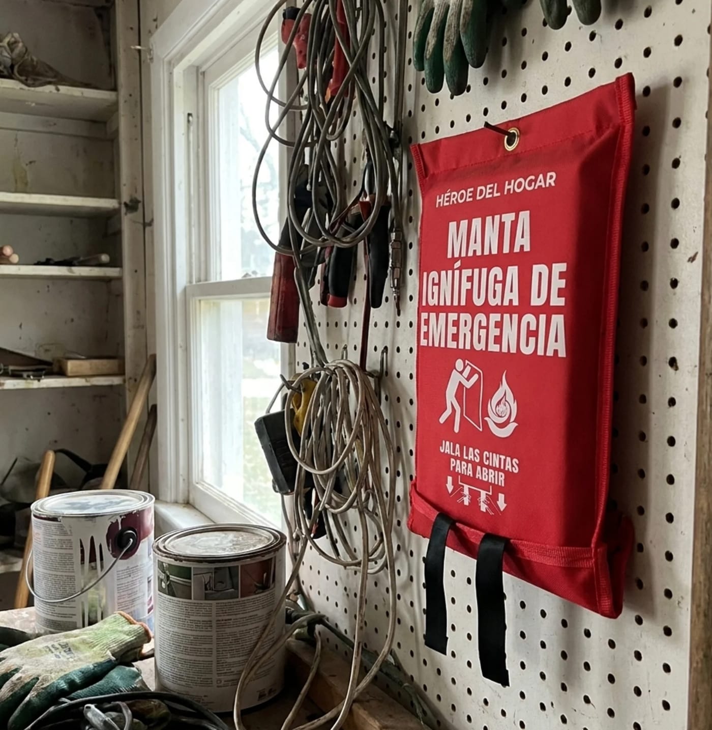 Customer photo review of Manta Ignífuga de Emergencia