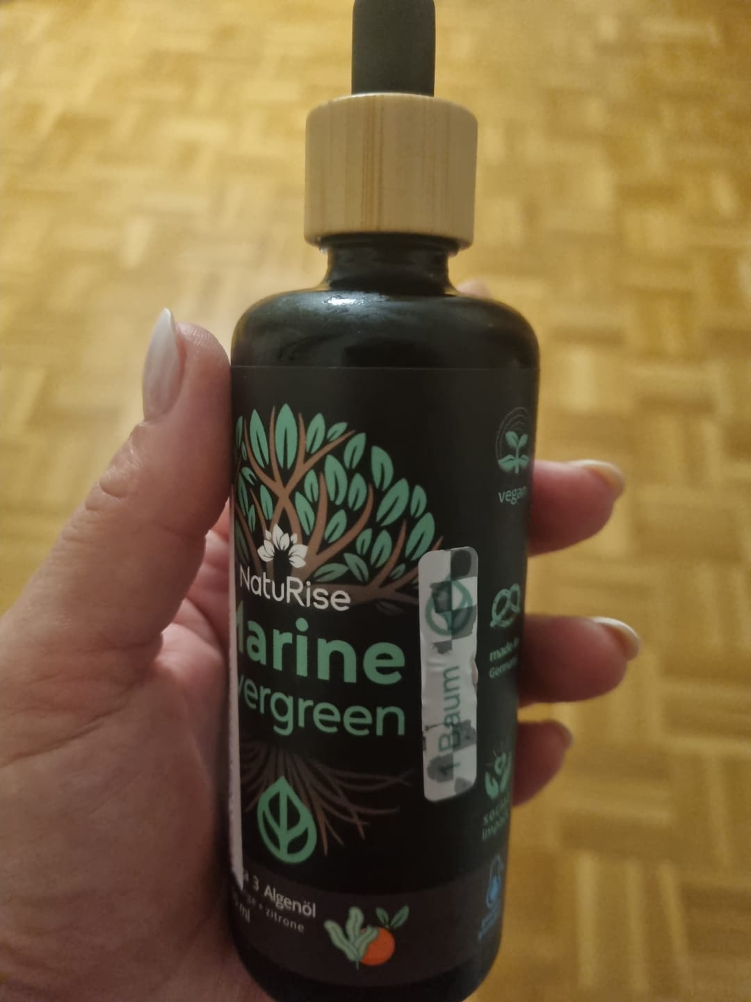 Customer photo review of Omega-3 Algenöl (100ml)