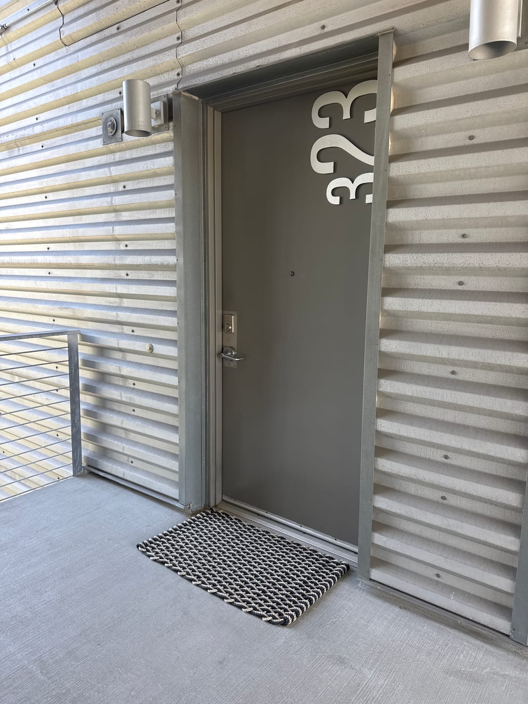Customer photo review of Sand + Charcoal Doormat