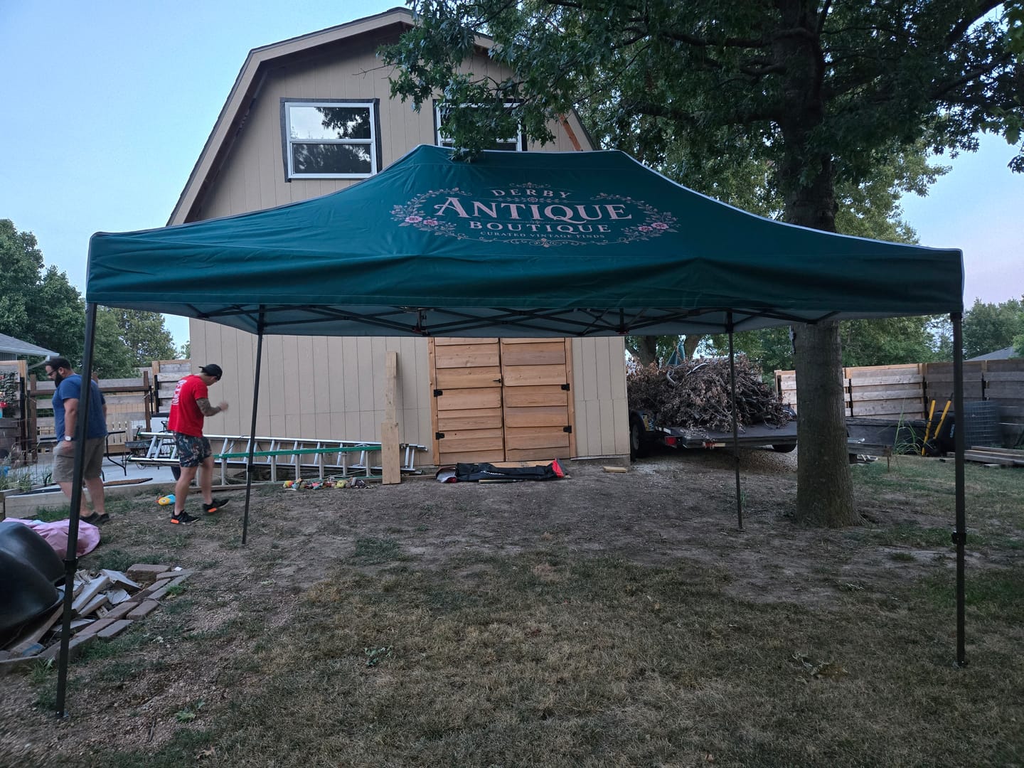 Customer photo review of ABCCANOPY Custom Canopy Tent with Sidewalls - 10x15
