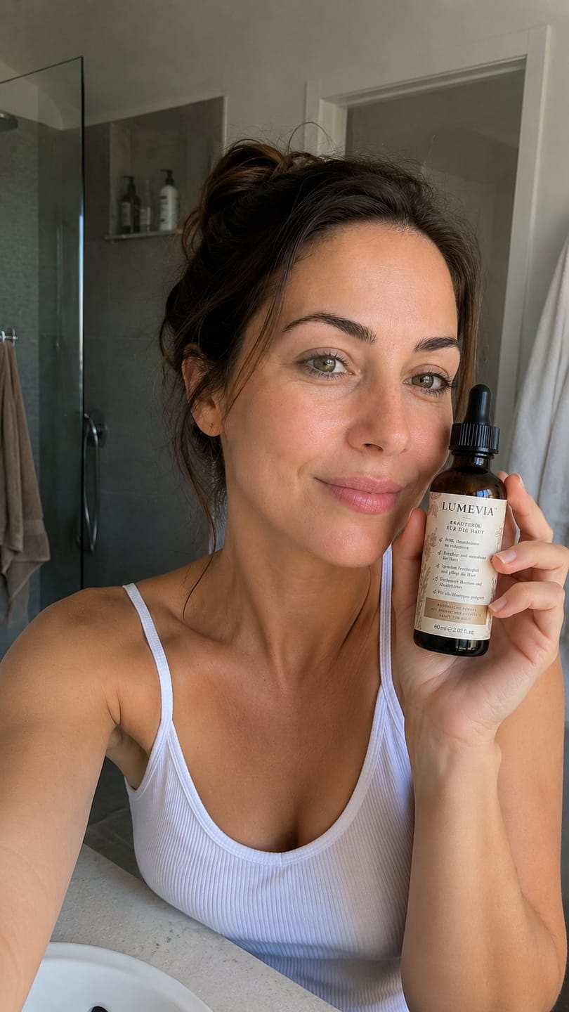 Customer photo review of Olio naturale contro i peli indesiderati del viso